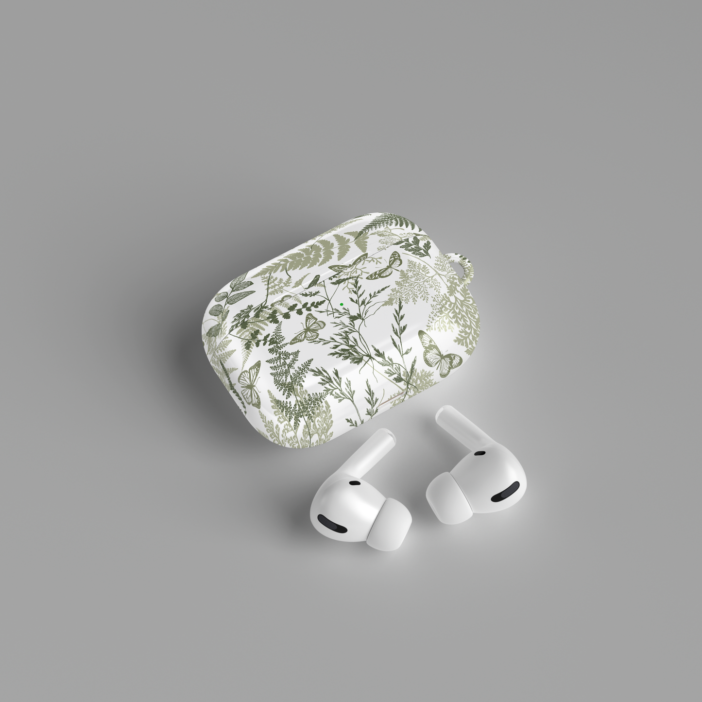 AirPods case - Sage green florals