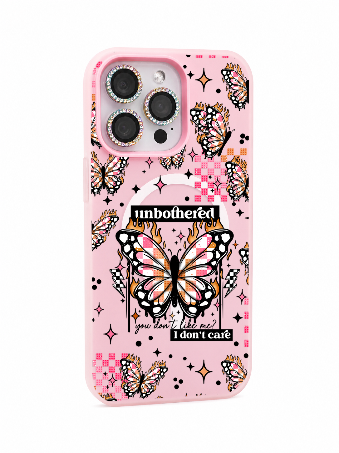 Colored UV printed phone case - Unbothered