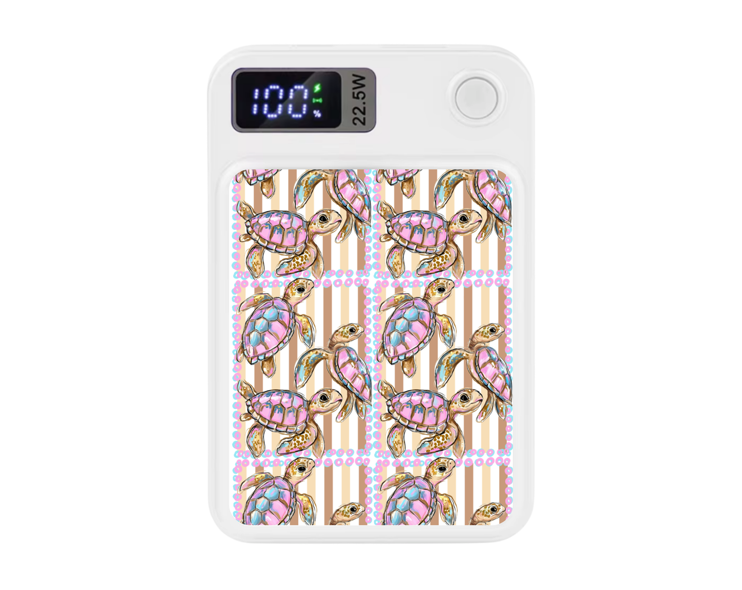 MagSafe Power bank chargers- Pastel cute turtles