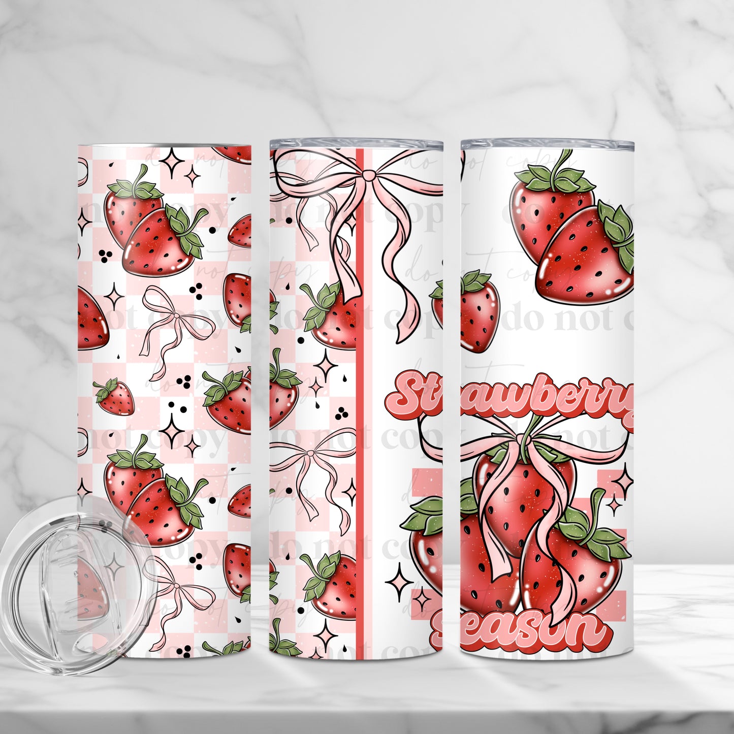20oz Tumbler- Strawberry season