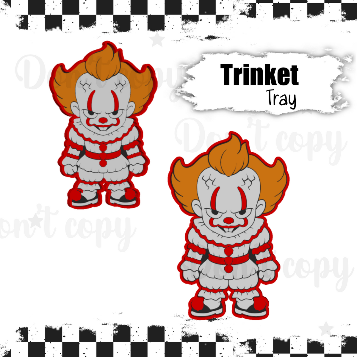 3D Printed Trinket trays - Clown