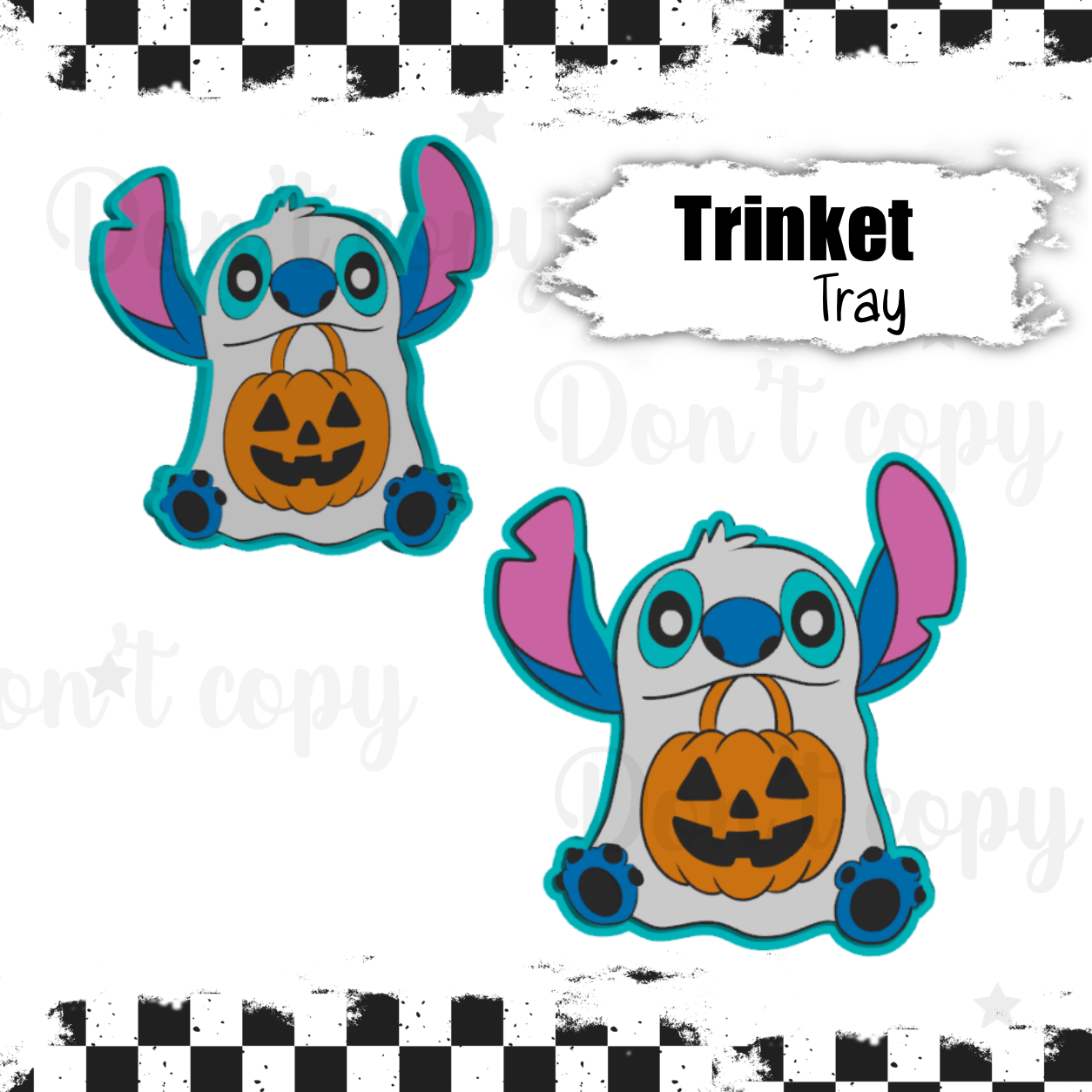 3D Printed Trinket trays - Blue Guy ghost