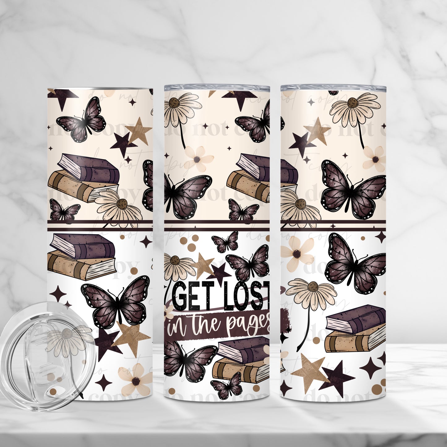 20oz Tumbler- Get lost in the pages