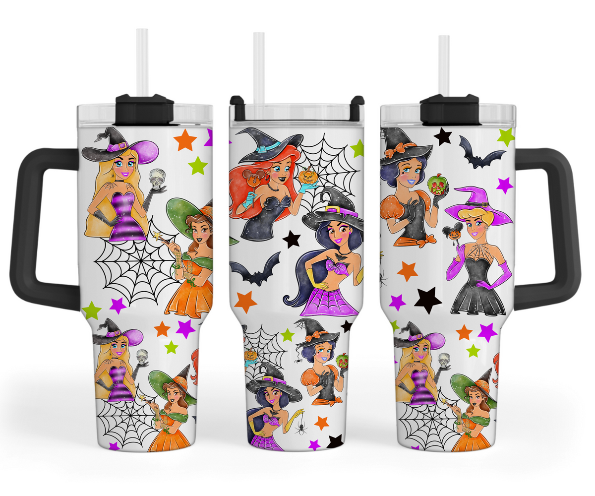 40oz Tumbler- Halloween Princess's
