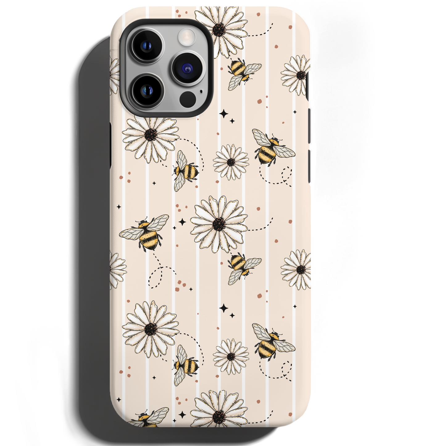 MagSafe Tough Phone case - Pinstripe Bees
