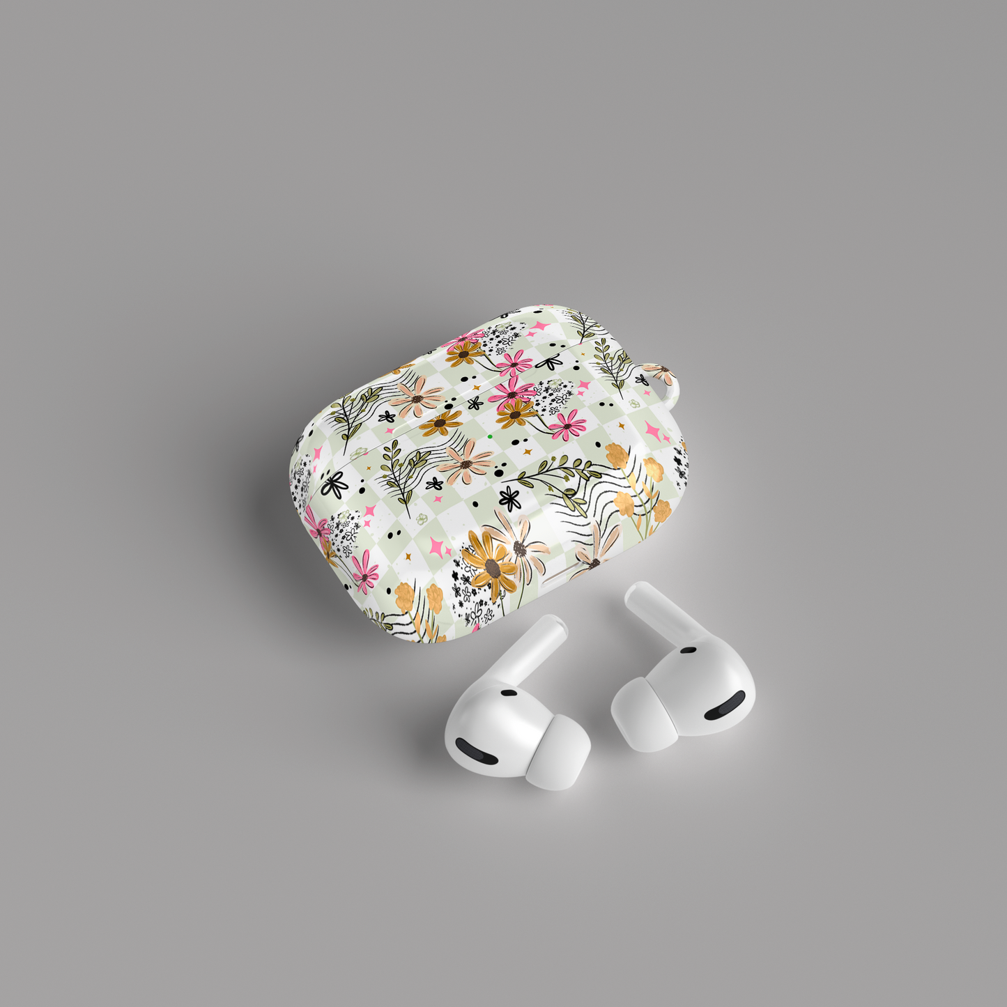 AirPods case - Green spring florals
