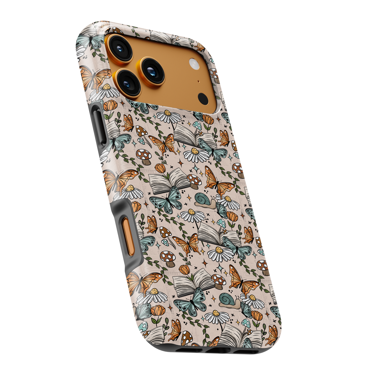 MagSafe Tough Phone case - Cottagecore books