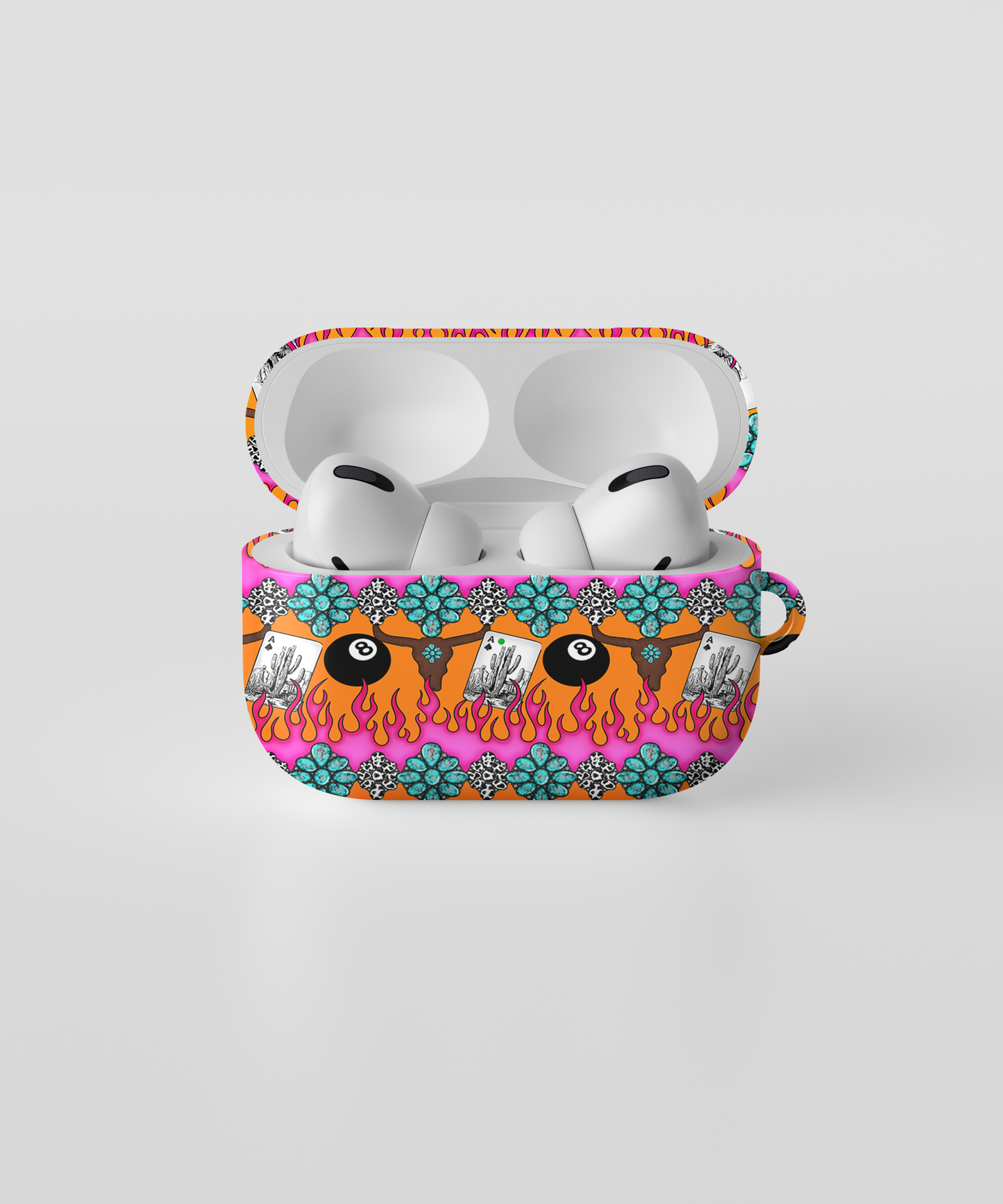 AirPods case - Neon western flames