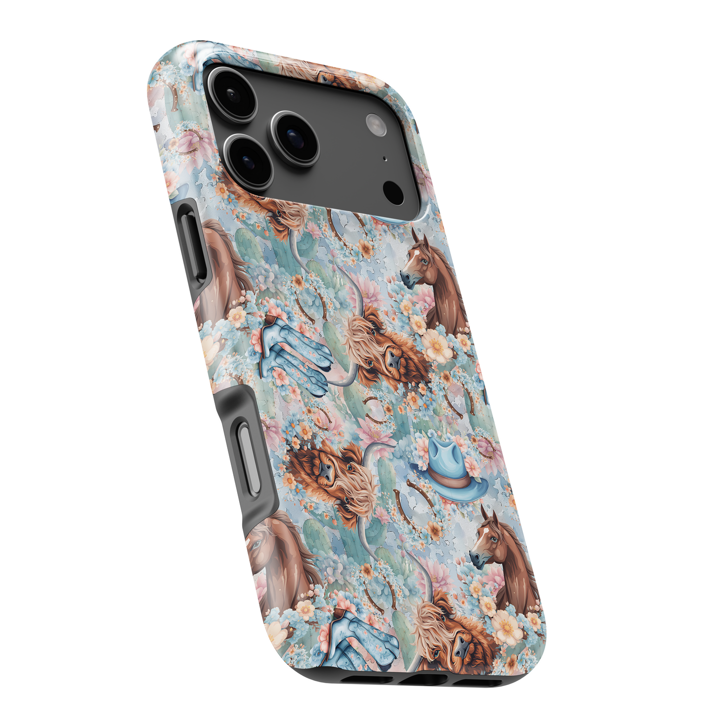MagSafe Tough Phone case - Blue western