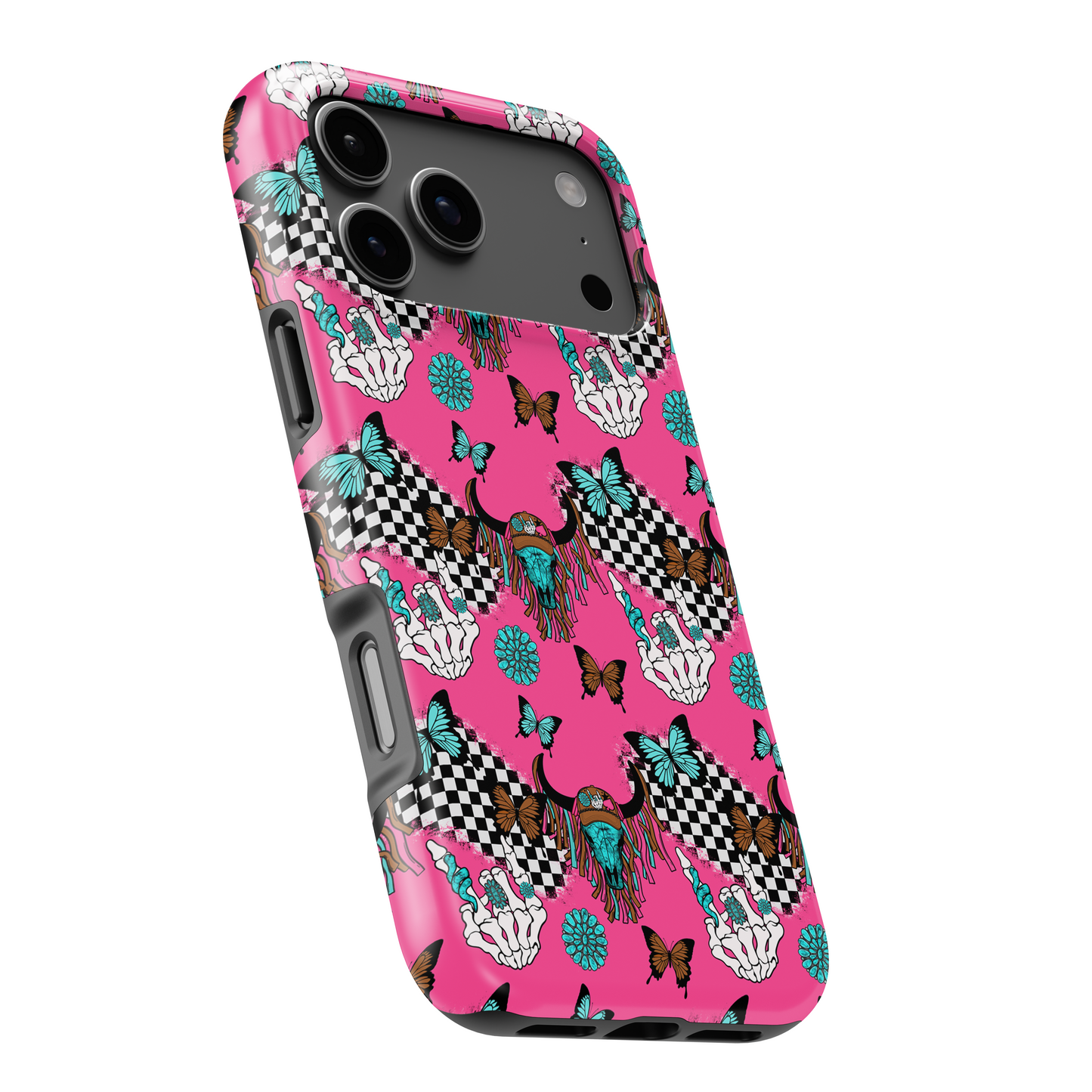 MagSafe Tough Phone case - Pink western