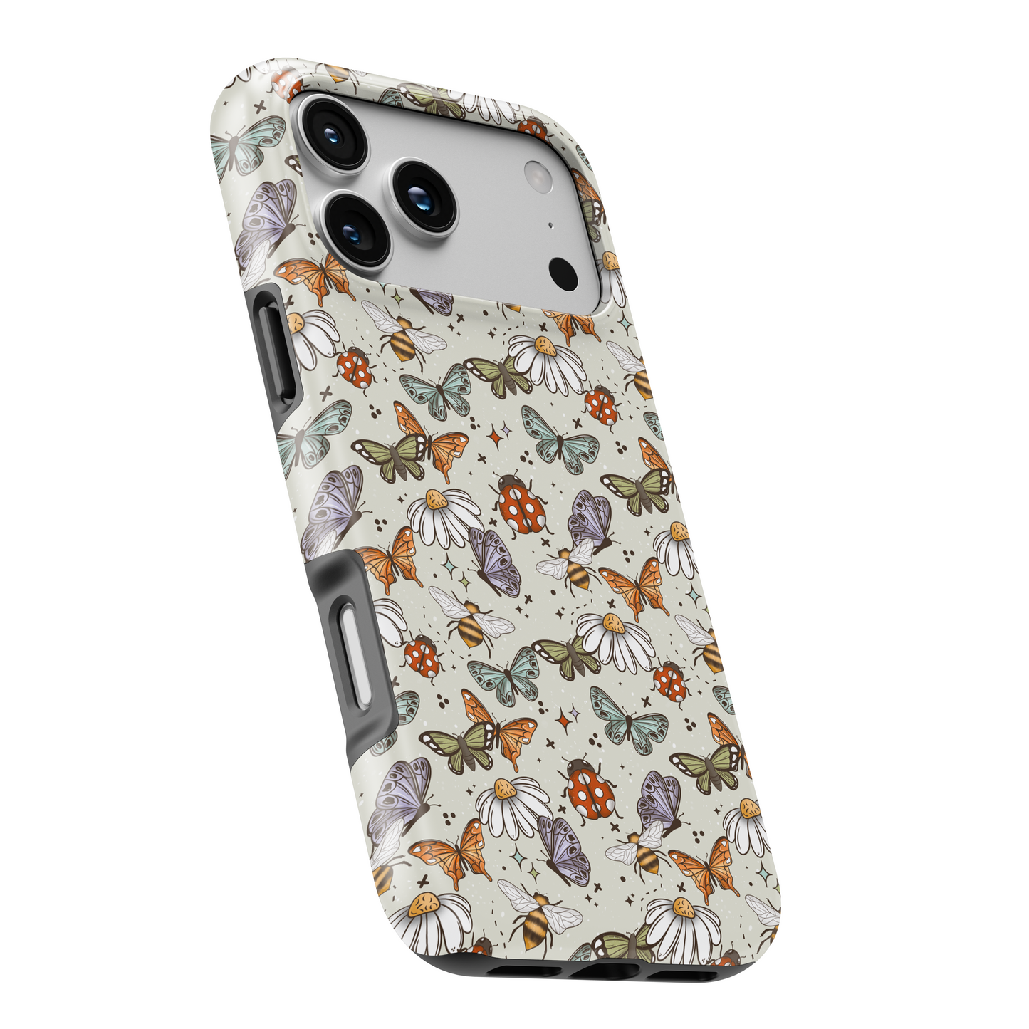 MagSafe Tough Phone case - Lady bug florals