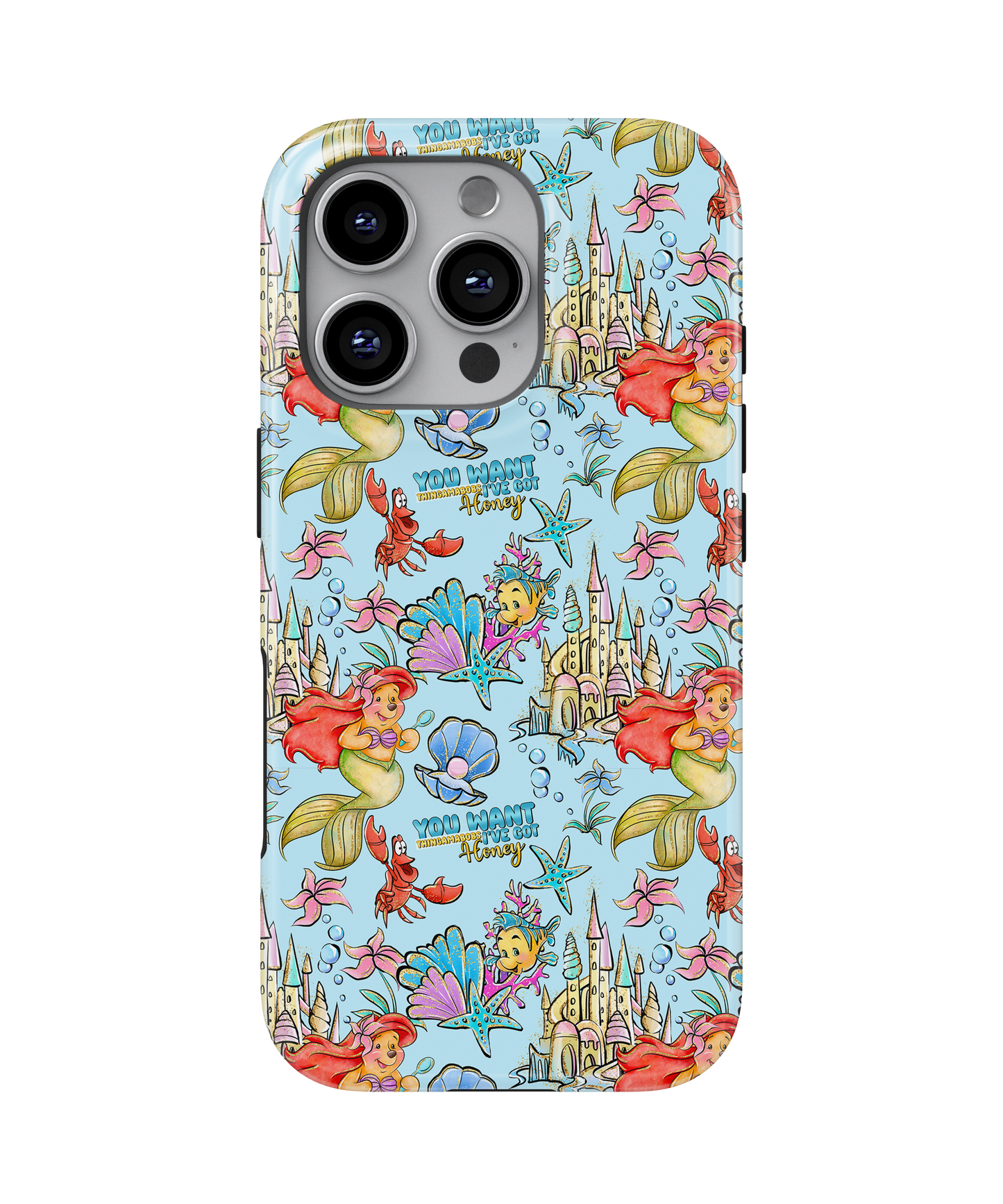 MagSafe Tough Phone case - Bear mermaid