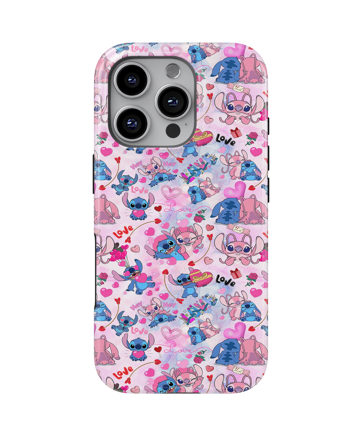 MagSafe Tough Phone case - Blue and pin colorful aliens 3