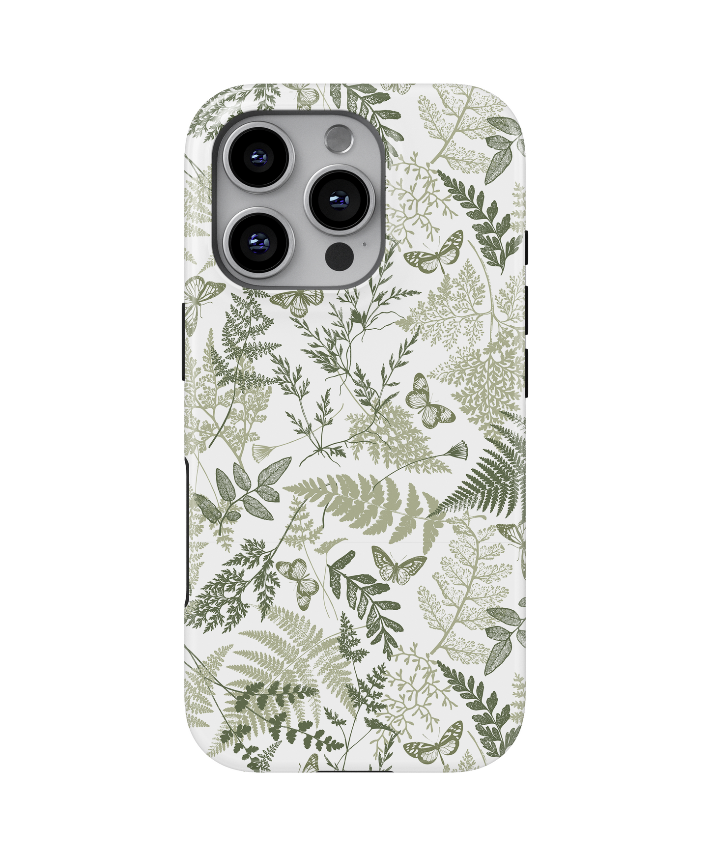 MagSafe Tough Phone case - Sage green florals