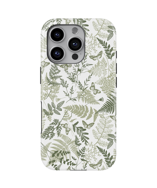 MagSafe Tough Phone case - Sage green florals