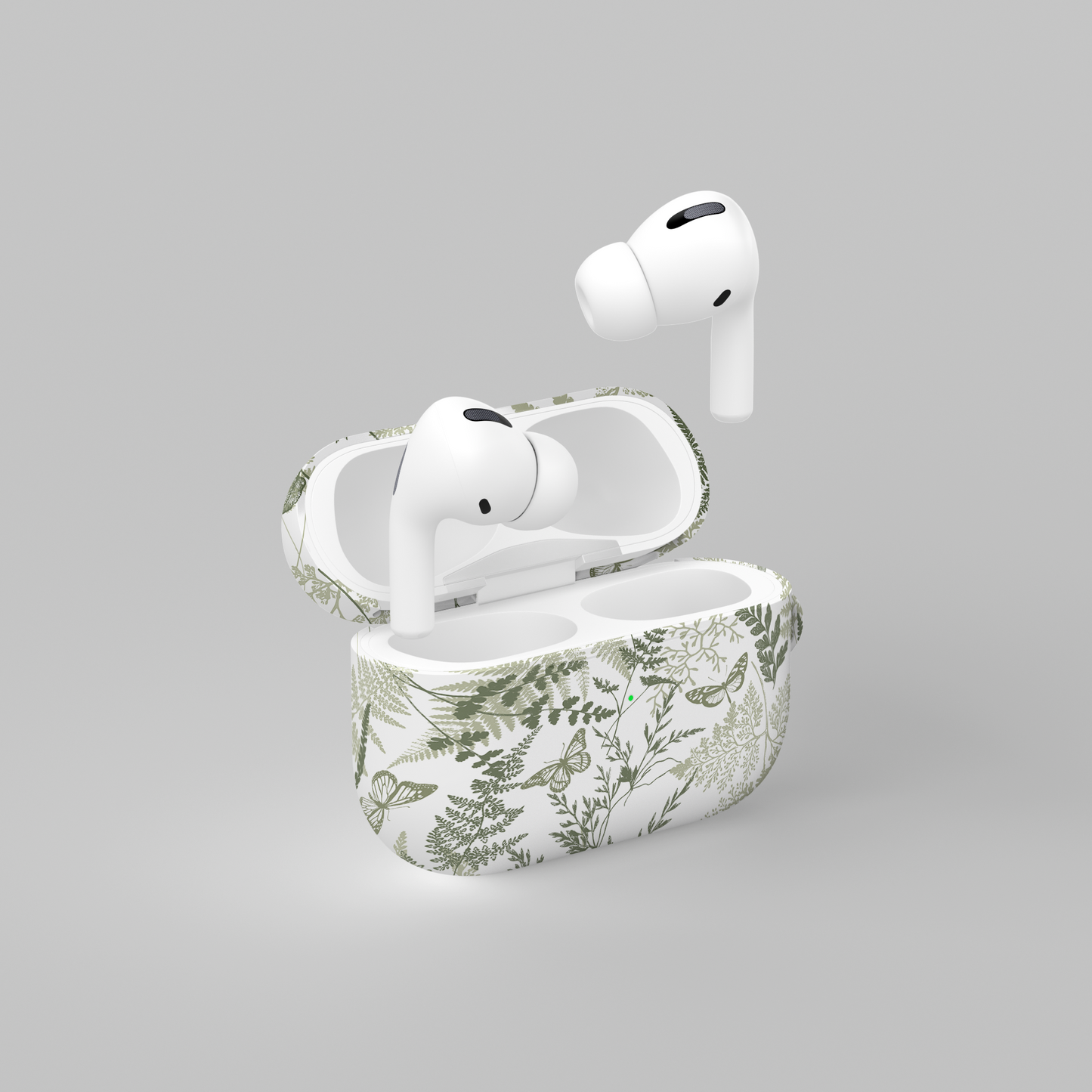 AirPods case - Sage green florals