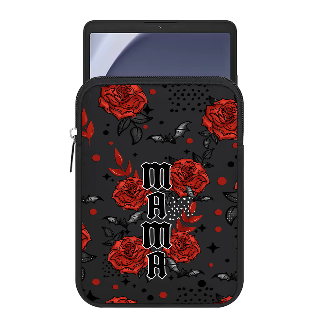 iPad/ Tech sleeve- MAMA red roses