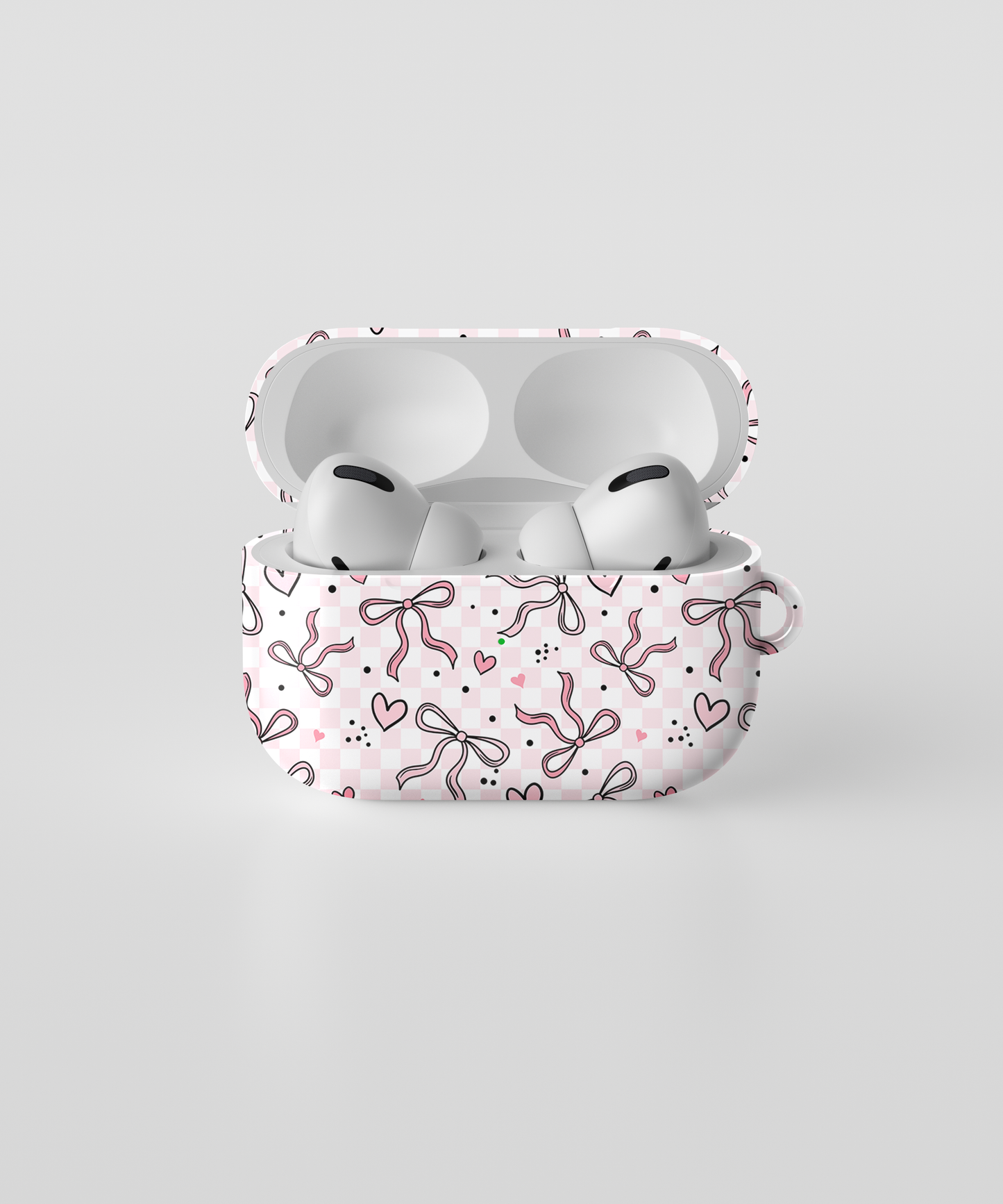 AirPods case - Pink checker bows