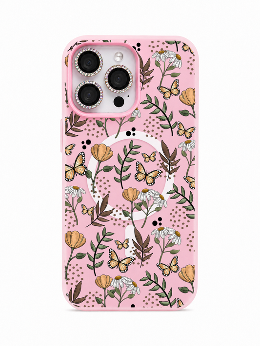 Colored UV printed phone case - Cottagecore florals 2