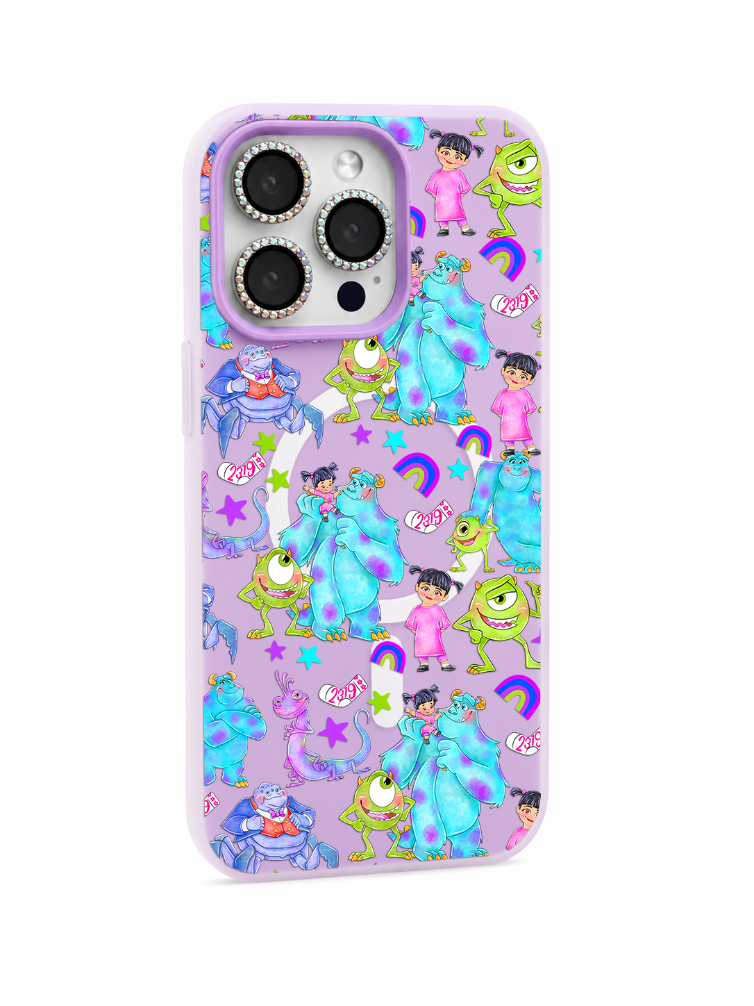 Colored UV printed phone case - Monsters