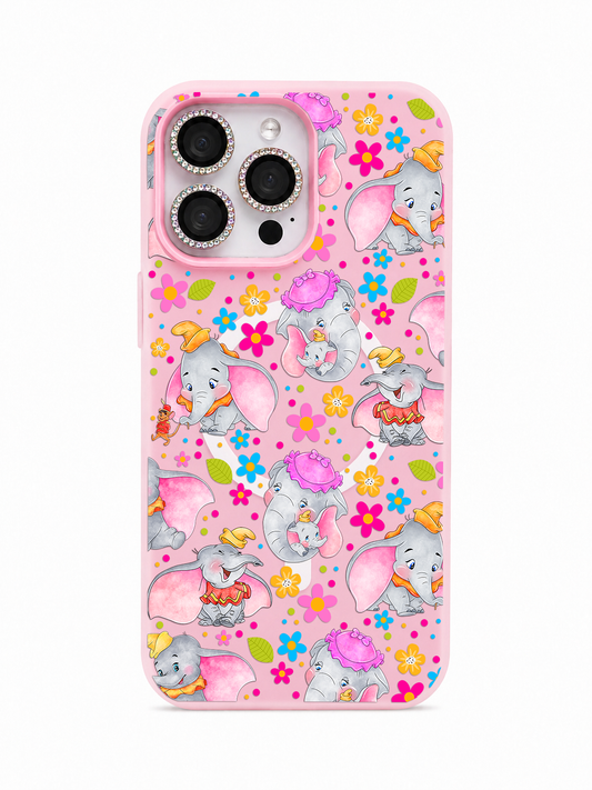 Colored UV printed phone case - Cute elephant