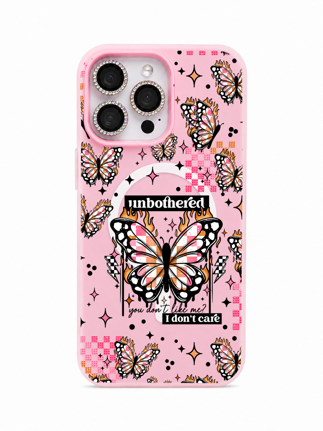 Colored UV printed phone case - Unbothered