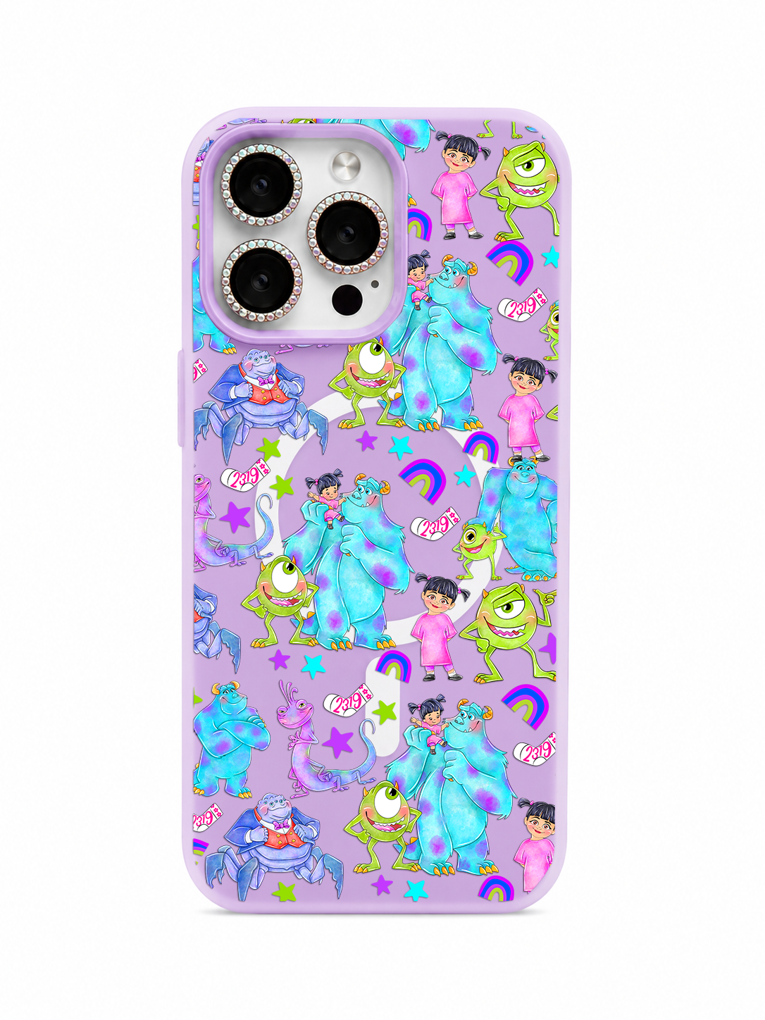 Colored UV printed phone case - Monsters