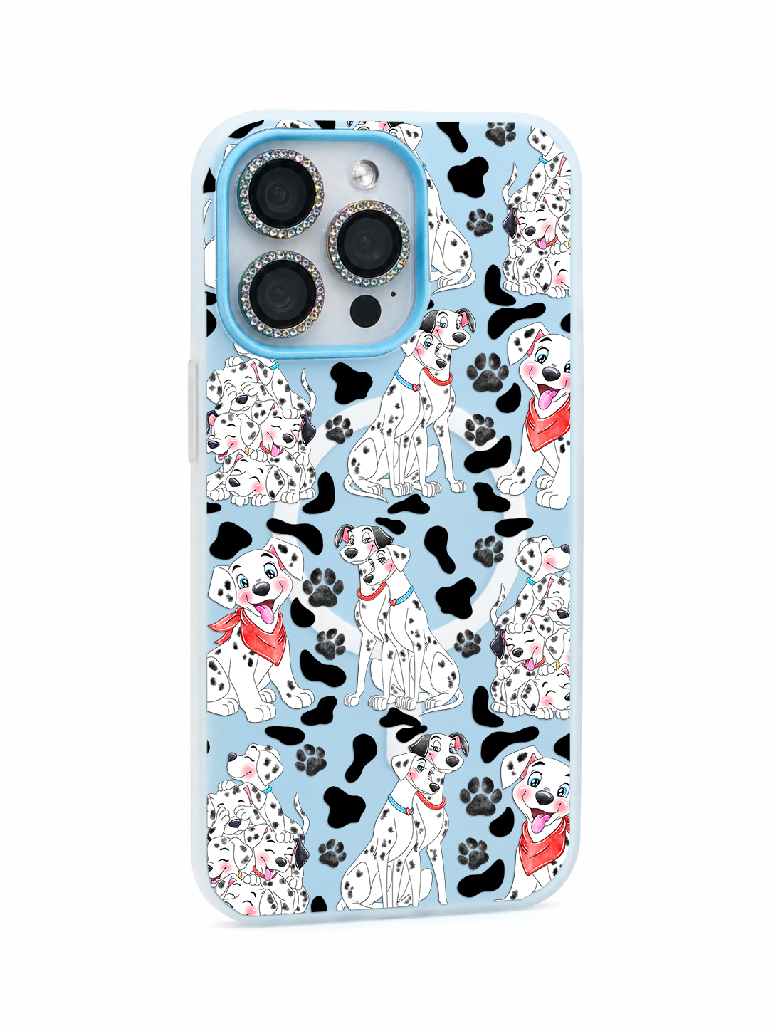 Colored UV printed phone case - Dalmations