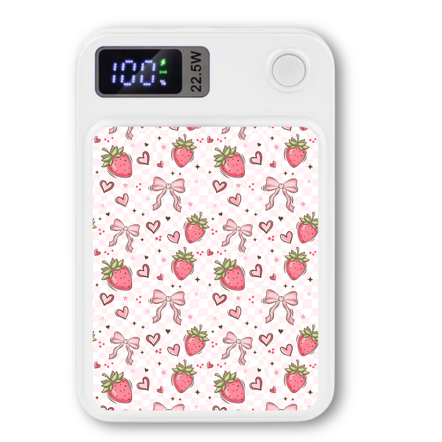 MagSafe Power bank chargers- Strawberry bows