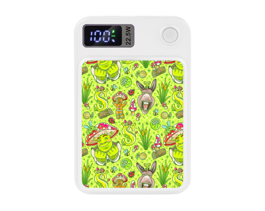 MagSafe Power bank chargers- Green mushroom man