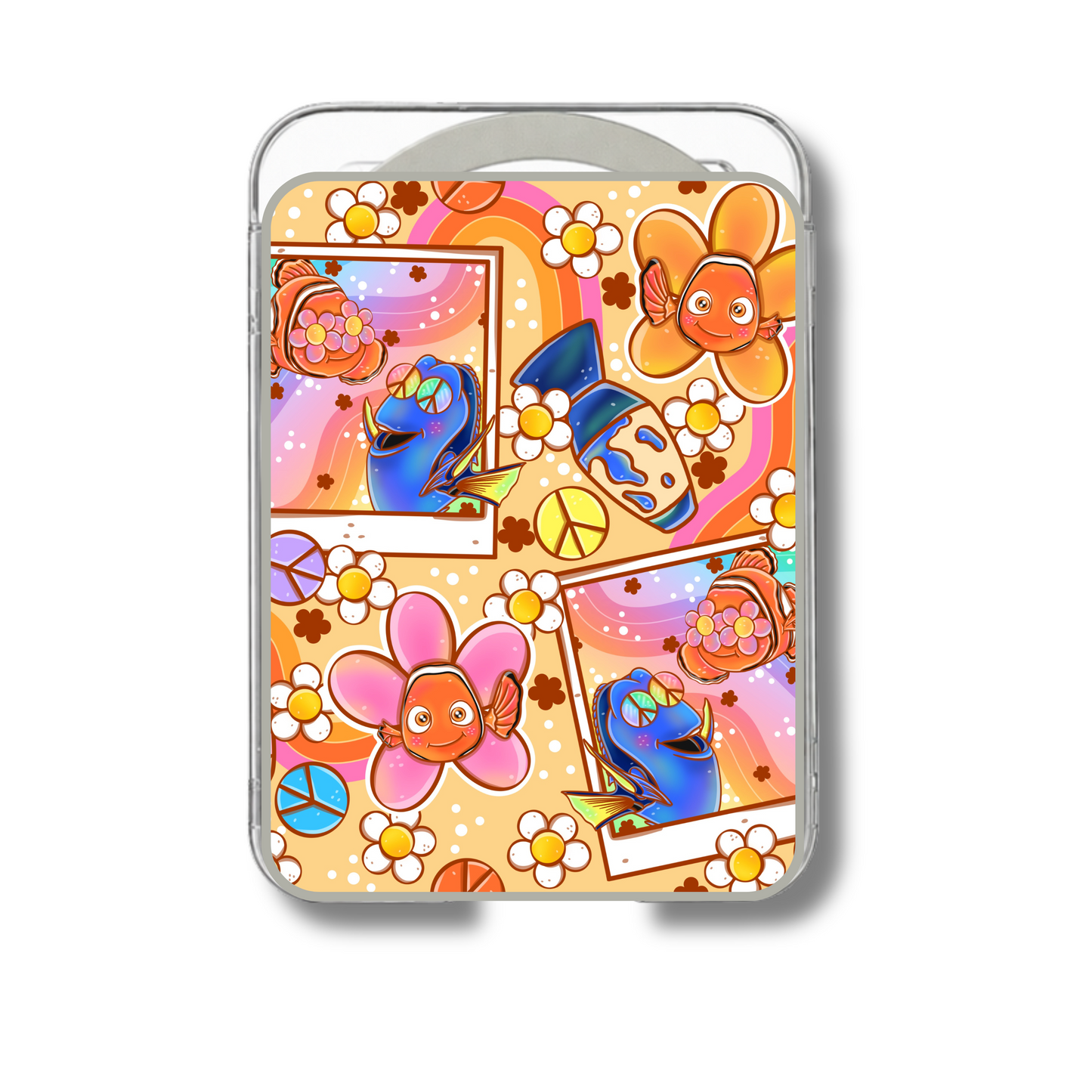MagSafe card holder- Cute retro fish