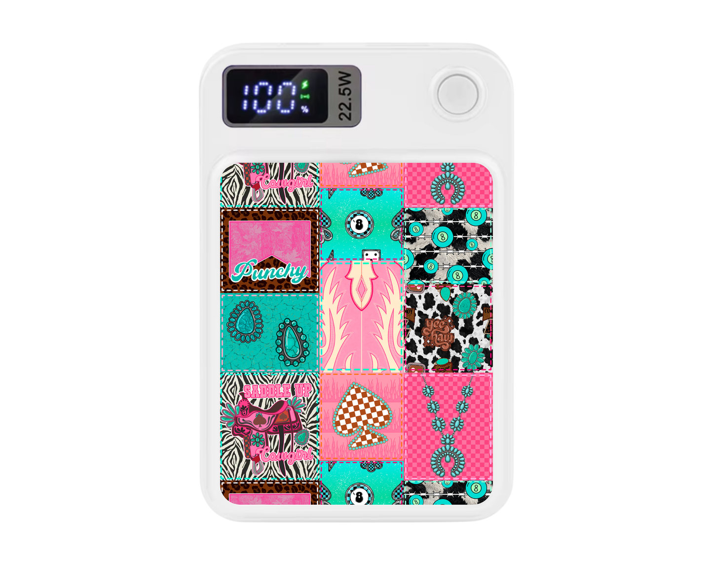 MagSafe Power bank chargers- Patchwork western
