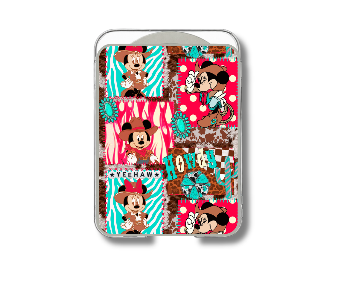 MagSafe card holder- Retro western patch mouse