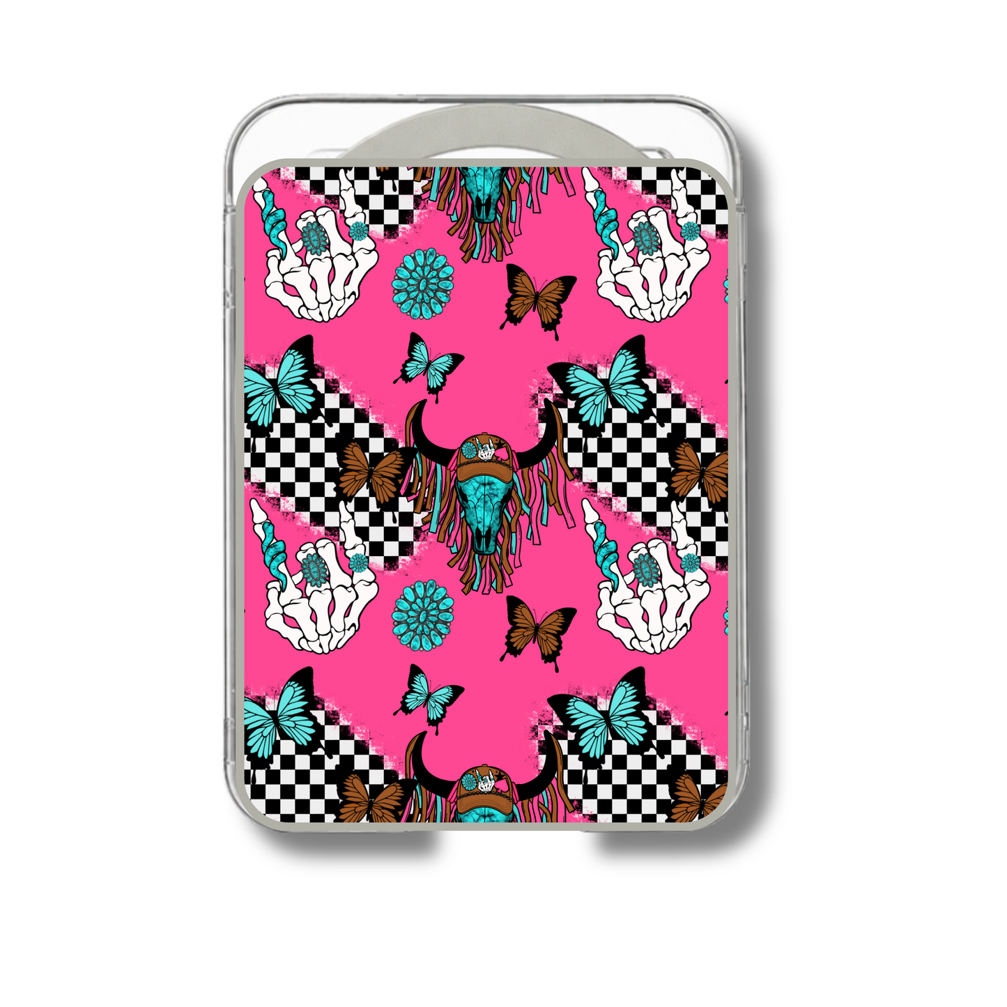 MagSafe card holder- Pink western