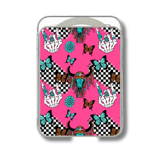 MagSafe card holder- Pink western