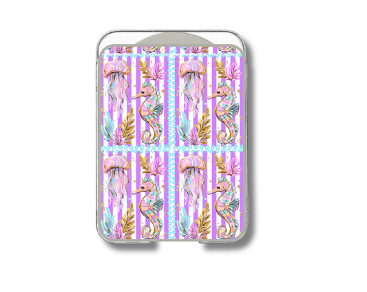 MagSafe card holder- Cute seahorse & Jellyfish
