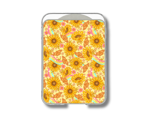 MagSafe card holder- Sunflower butterflies