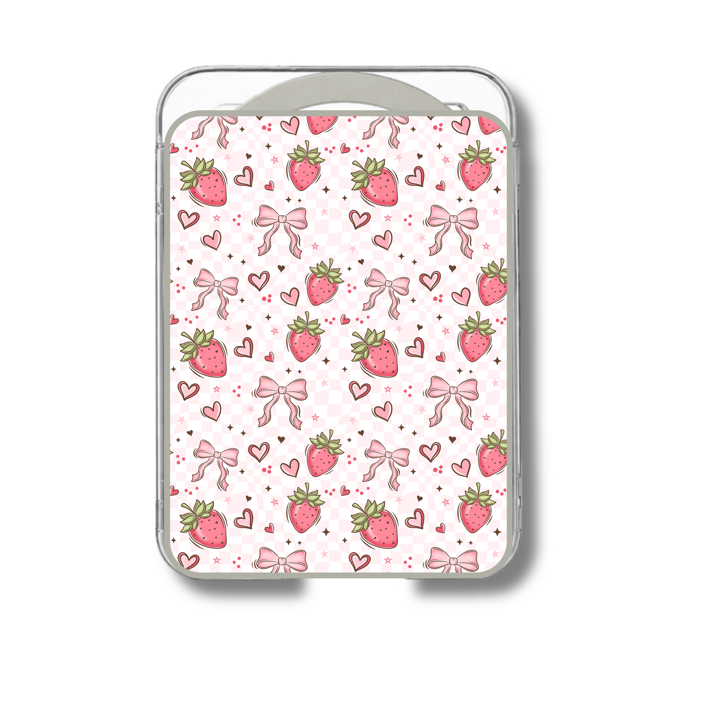 MagSafe card holder- Strawberry Bows