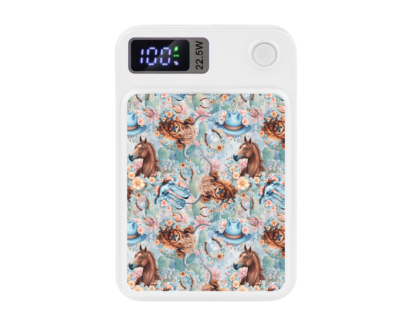 MagSafe Power bank chargers- Blue western