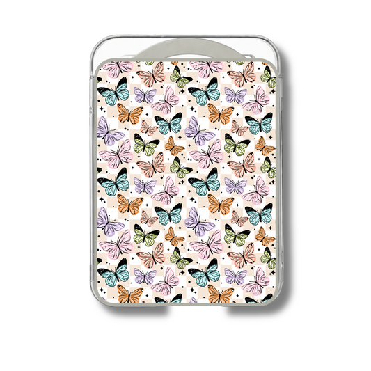 MagSafe card holder- Colorful butterflies