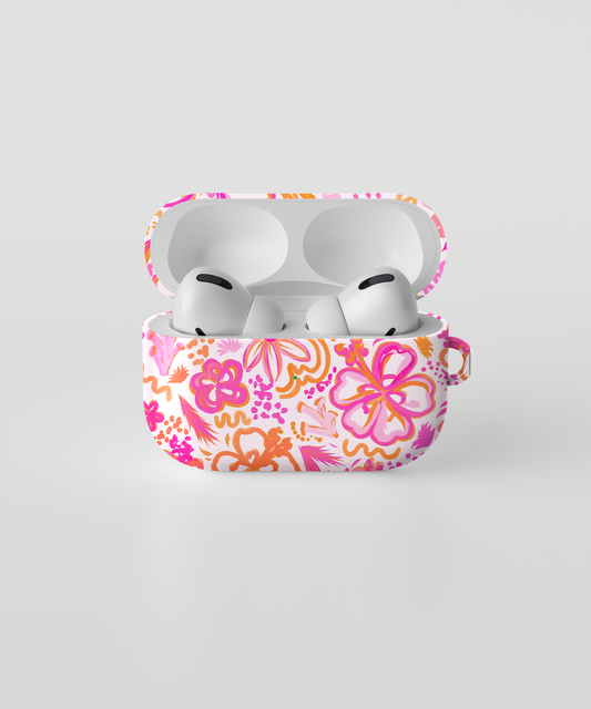 AirPods case - Pink and orange beach vibes