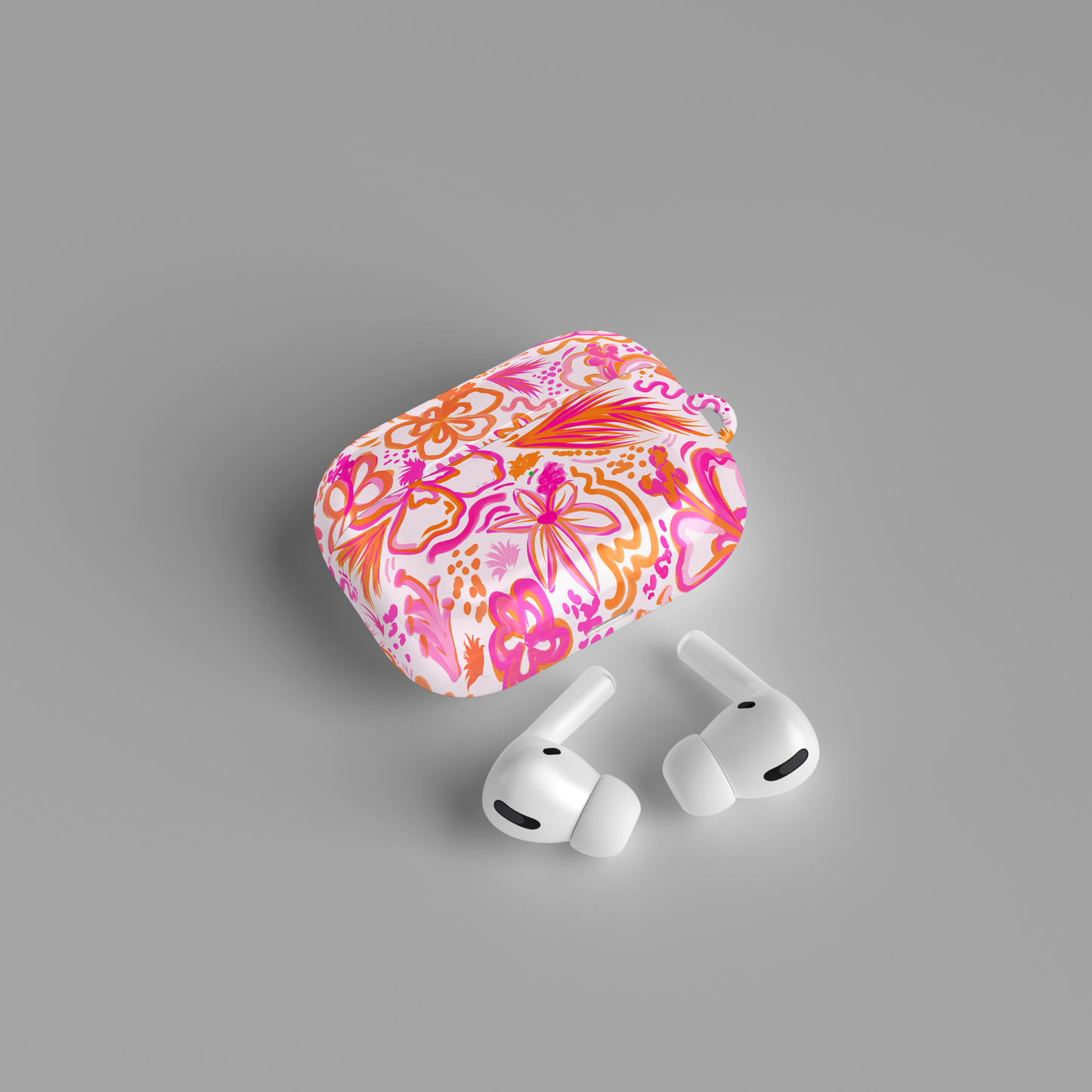 AirPods case - Pink and orange beach vibes