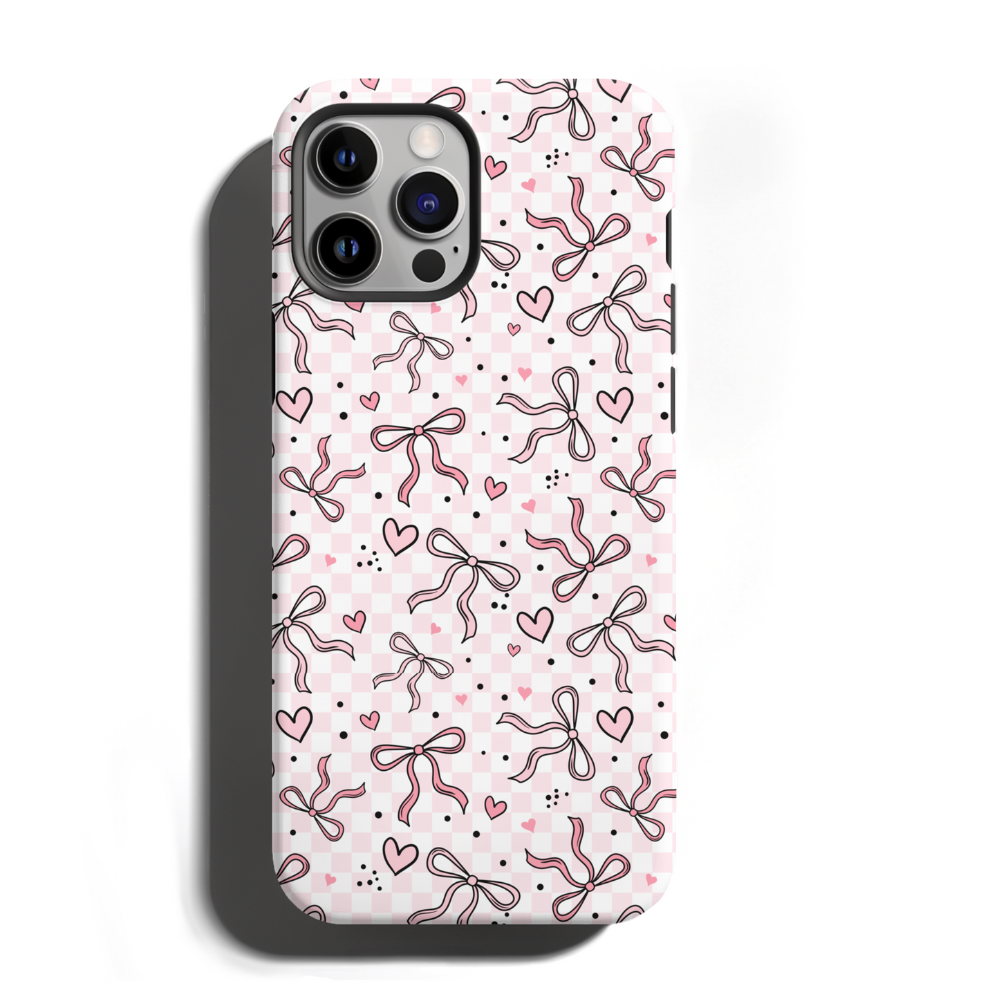 MagSafe Tough Phone case - Pink Bows