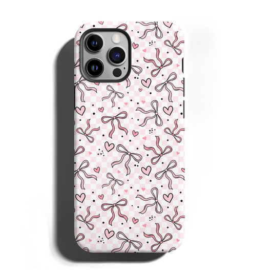 MagSafe Tough Phone case - Pink Bows