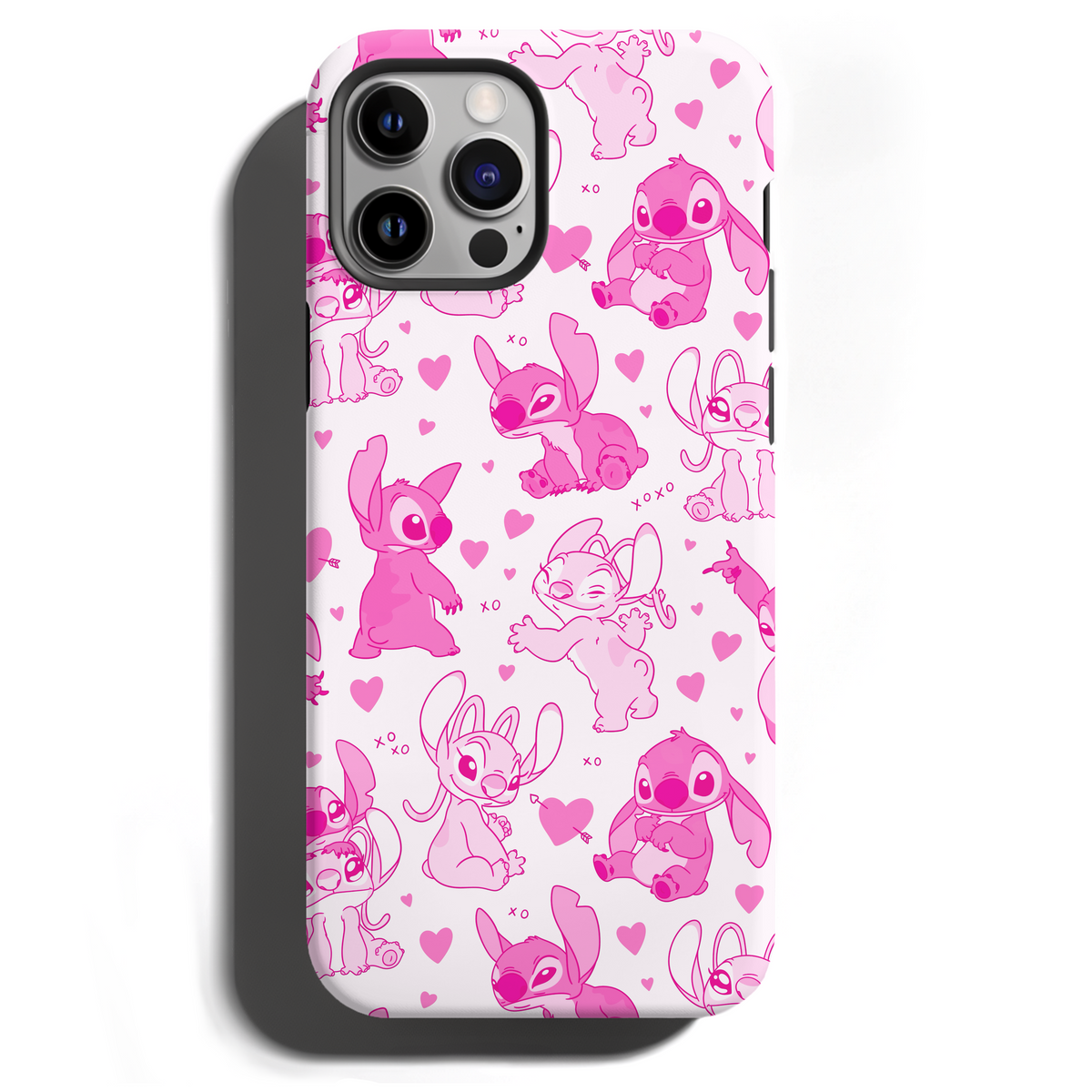 MagSafe Tough Phone case - Blue and pin colorful aliens 2