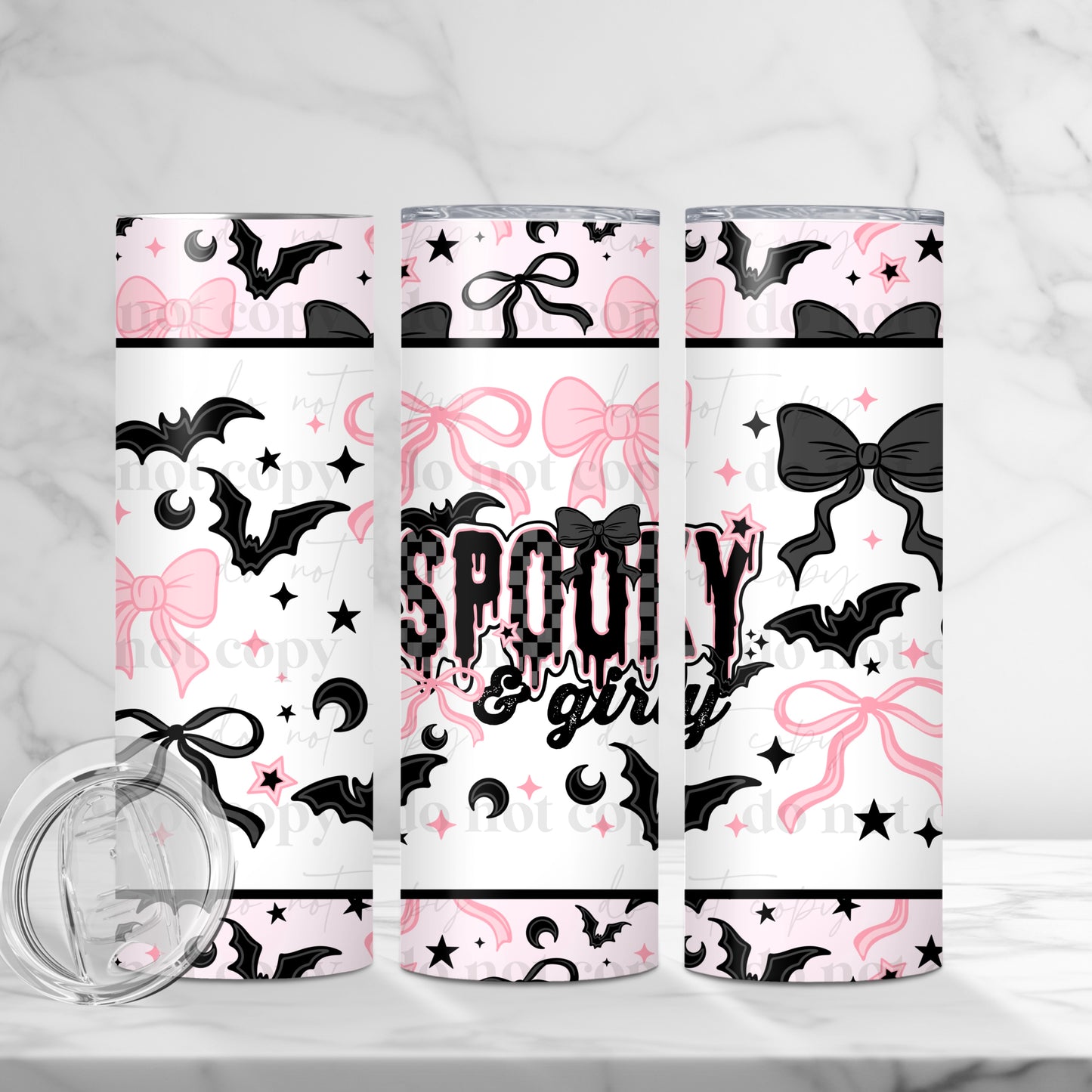 20oz Tumbler- Spooky girly