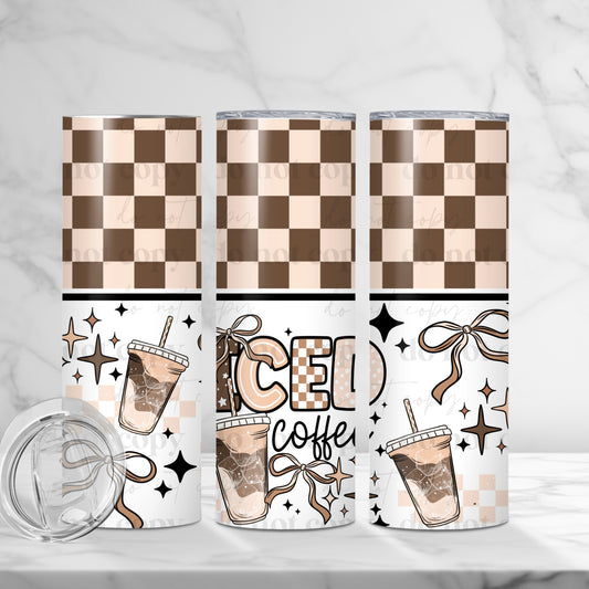 20oz Tumbler- Brown iced coffee