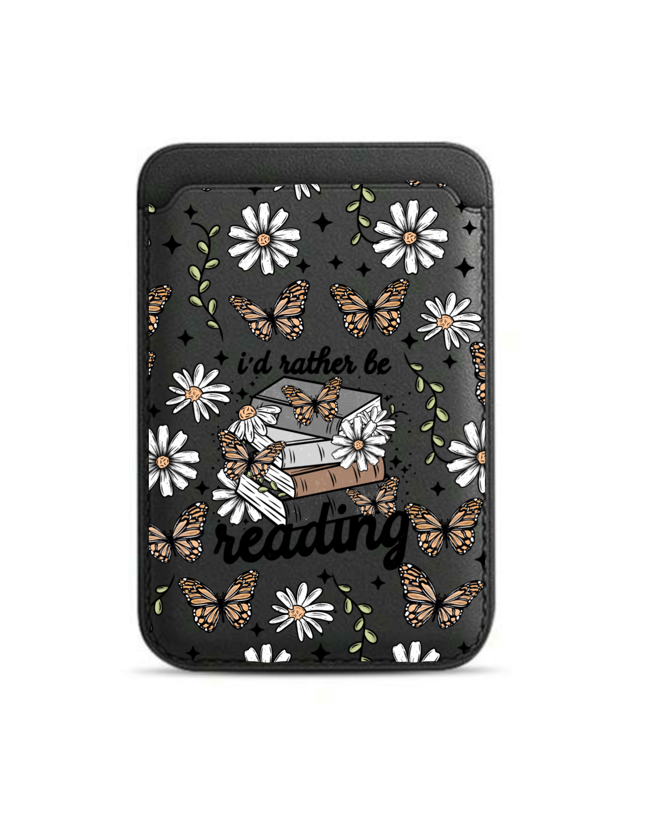 New MagSafe card holder - Black * I'd rather be reading