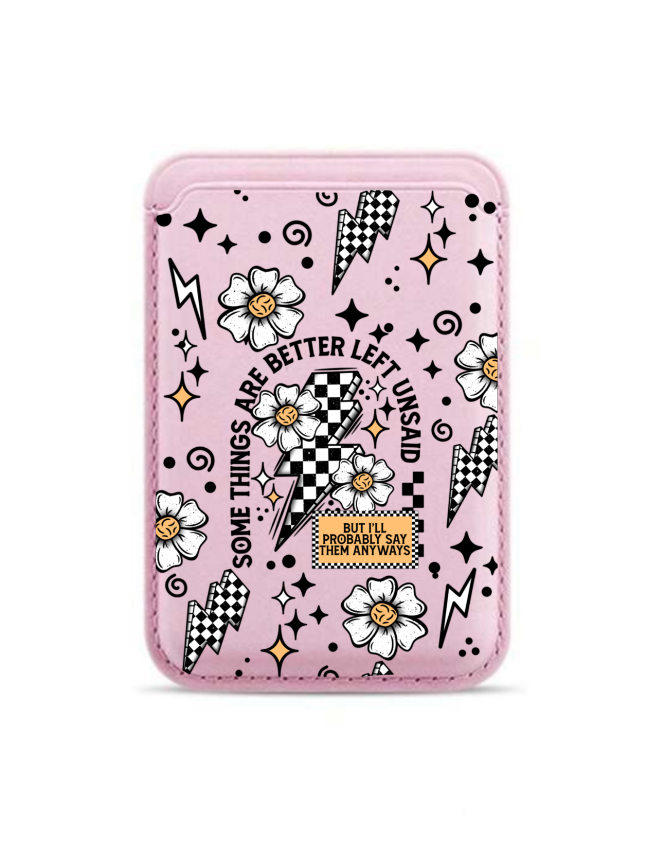 New MagSafe card holder -Pink * Somethings are better left unsaid.
