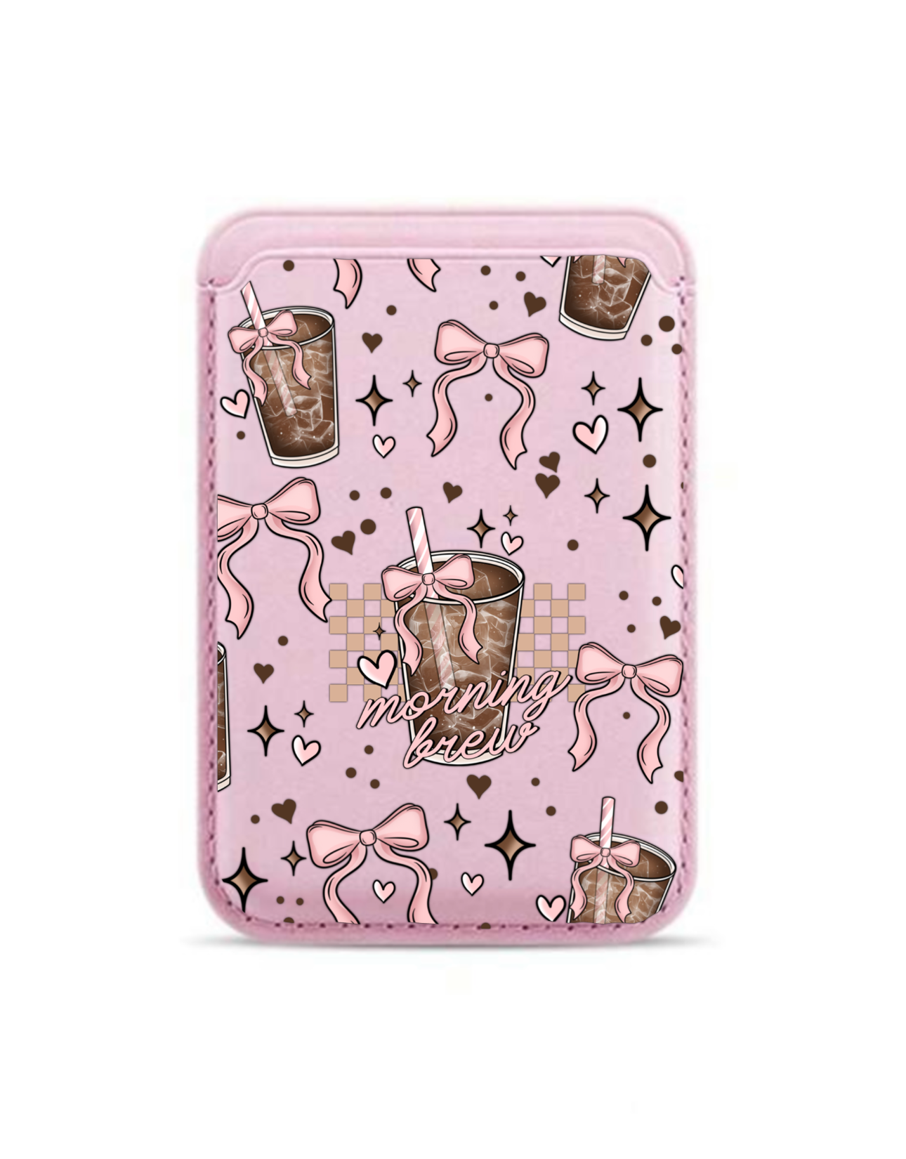 New MagSafe card holder - Pink* Morning brew pink